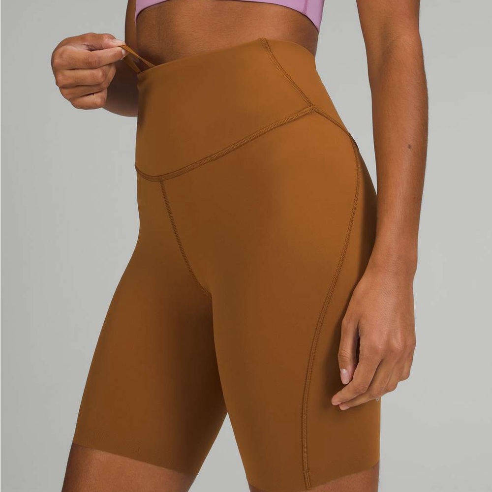 High-Waisted Tan Women's Shorts